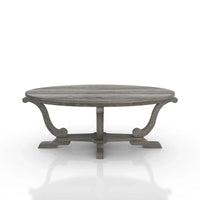 Table basse DH BASIC Farmhouse Vintage grise de 48 pouces par Denhour
