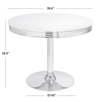 Ensemble de salle à manger rétro 5 pièces Raleigh Simple Living