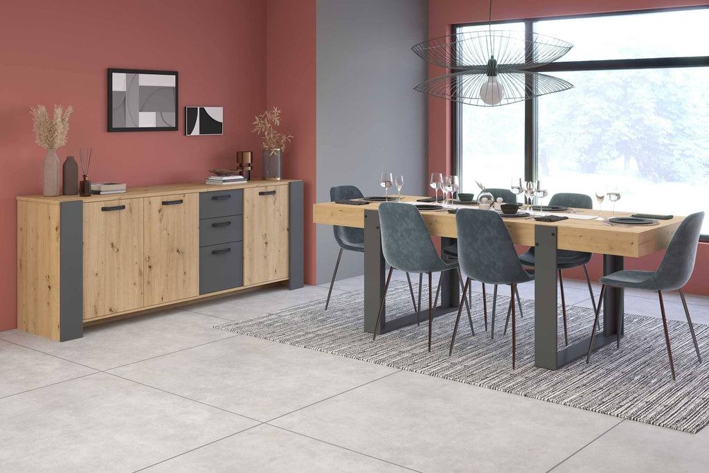 Table - Bois/Gris