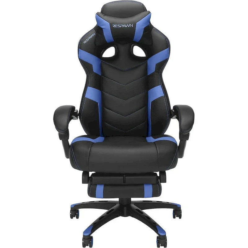 Chaise de jeu RESPAWN 110 Pro - Chaise de jeu avec repose-pieds, chaise de bureau ergonomique