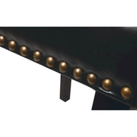Copper Grove Five Bridge Eco Parsons Chaise en similicuir à clous décoratifs