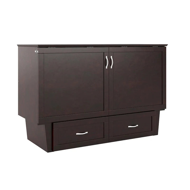 Lit escamotable coffre Chelsea Queen avec matelas