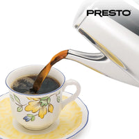 Presto Cafetière en acier inoxydable, percolateur robuste 12 tasses, argent - 2.79