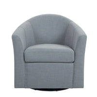 Lot de 2 fauteuils pivotants modernes avec accoudoirs pour salon
