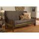 Somette Tucson Ensemble futon taille Full rustique noyer avec matelas