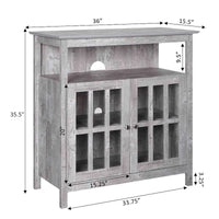 Meuble TV Big Sur Highboy de 40 pouces avec rangements, par Convenience Concepts