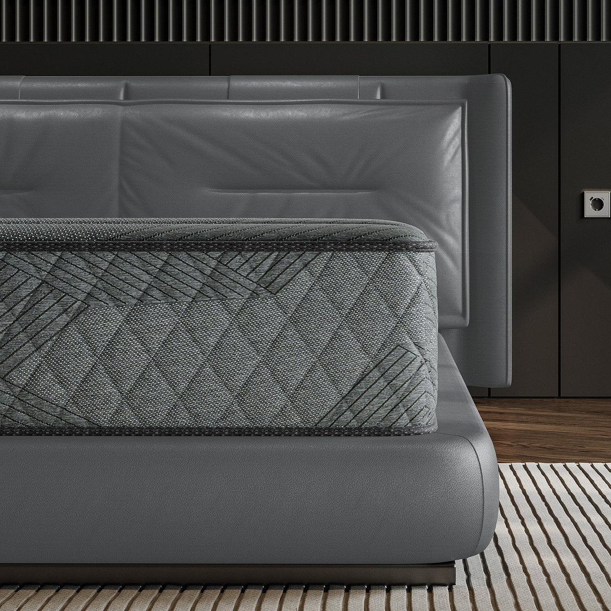 SweDrea Matelas hybride moelleux en mousse à mémoire de forme 8/12 po, rafraîchissant respirant avec CertiPUR-US, SGS et OEKO-TEX