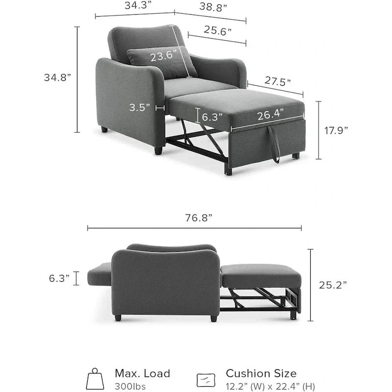 Fauteuil-lit convertible Mopio Sophie 4-en-1