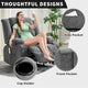 Fauteuil inclinable télécommandé avec fonction chauffage et massage