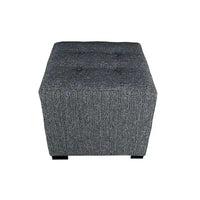 MJL Furniture Pouf carré capitonné 4 boutons Text2 Olivia