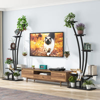 Support à plantes d'intérieur, étagère à fleurs 6 niveaux pour jardin domestique - lot de 2