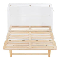 Lit escamotable Nestfair double avec grands tiroirs
