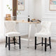 Tabouret de comptoir Carter 24 Wingback Tufted Nailhead (lot de 2)