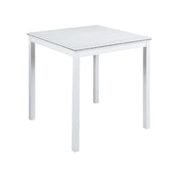 Ensemble de salle à manger moderne 5 pièces avec table carrée hauteur comptoir et 4 chaises rembourrées