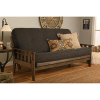 Somette Tucson Ensemble futon taille Full rustique noyer avec matelas