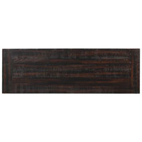 Console en bois avec 3 tiroirs de rangement et 2 étagères