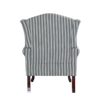 Lot de 2 fauteuils d'appoint à oreilles traditionnels rembourrés
