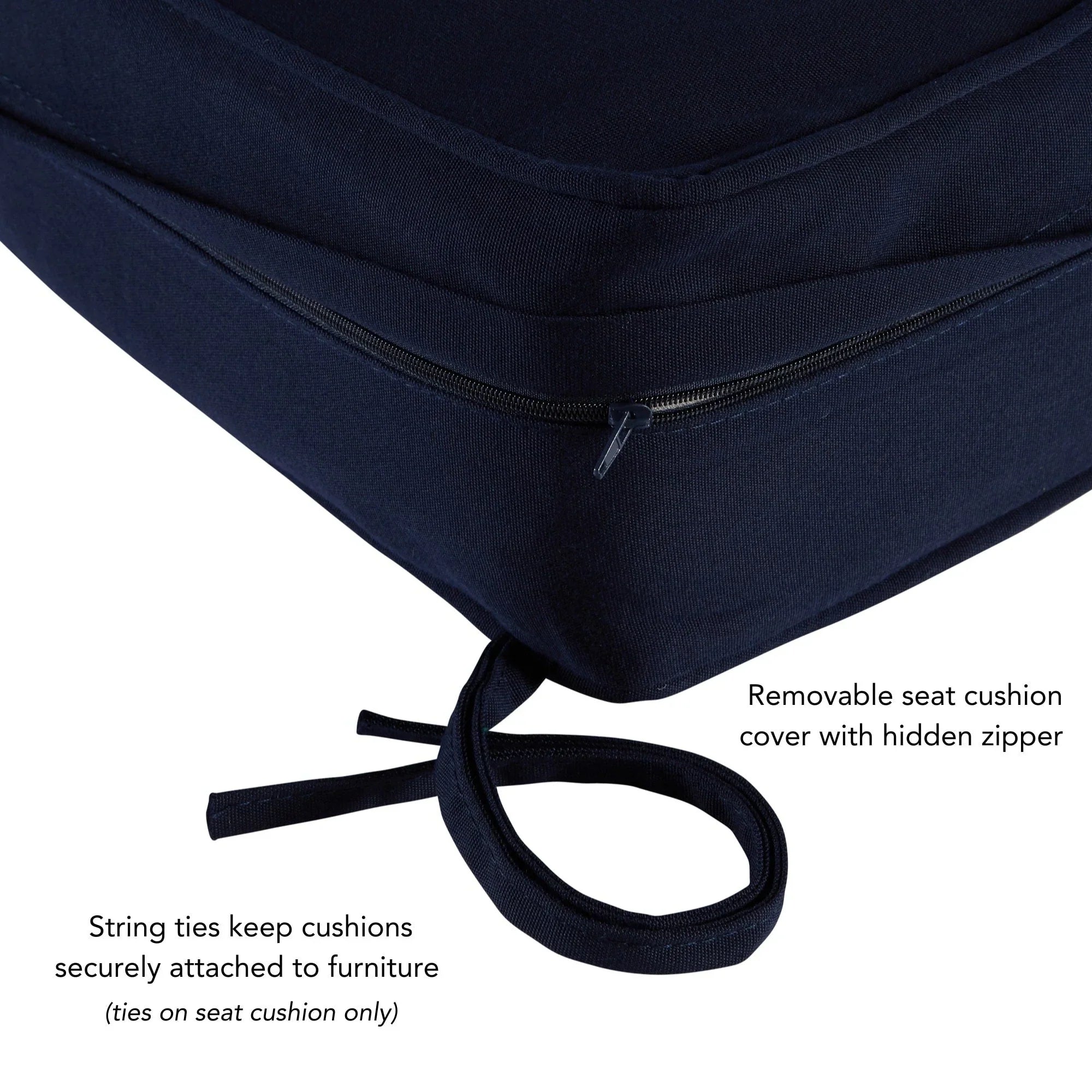 Sunbrella Ensemble de coussins d'extérieur à assise profonde premium 2 pièces