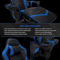 Fauteuil inclinable de jeu - Chaise de jeu inclinable avec repose-pieds