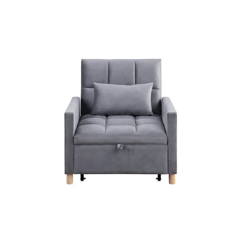 Fauteuil Lit Convertible 3 en 1, Noir