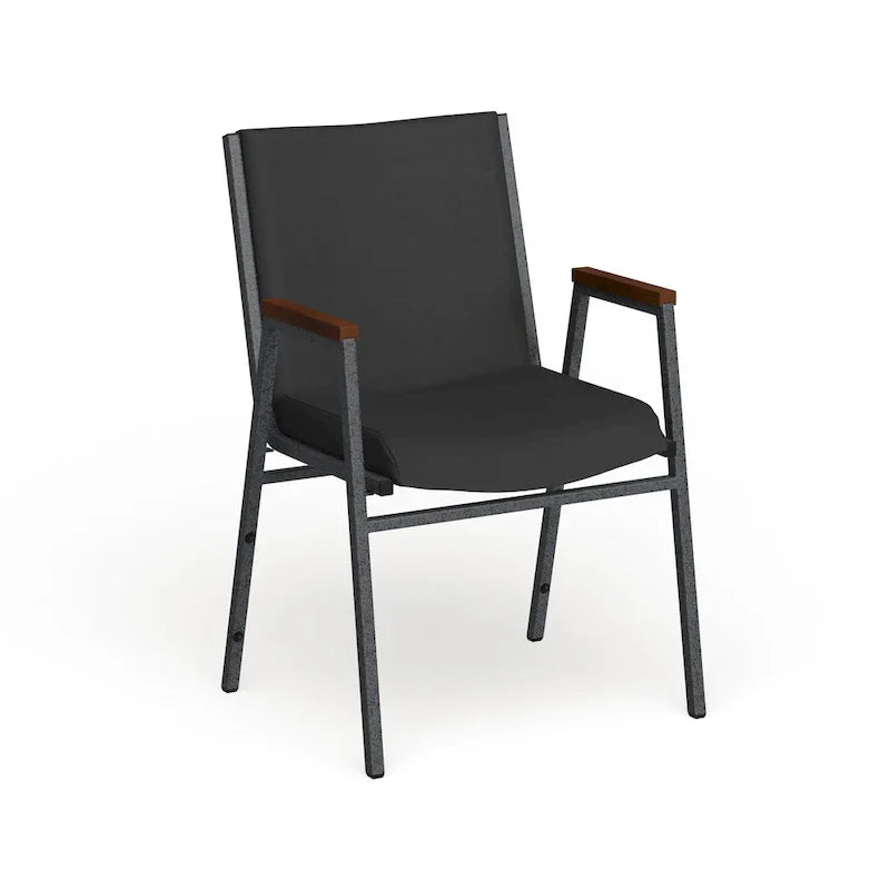 Chaise empilable robuste avec accoudoirs - 21P x 21L x 31H