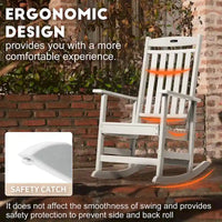 Ensemble de 2 chaises berçantes d'extérieur à dossier haut Vrakae pour tous les temps