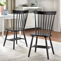 Chaises de salle à manger à barreaux en bois massif Venice Simple Living (Lot de 2)