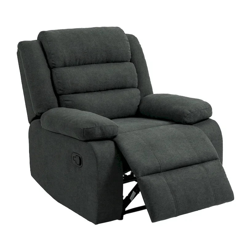 Ensemble de 2 fauteuils inclinables manuels classiques et traditionnels