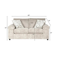 Ensemble canapé, causeuse et fauteuil câlin en velours côtelé à grosses côtes Nason de Roundhill Furniture