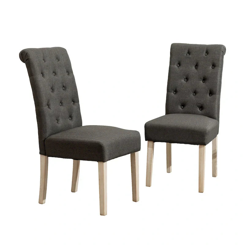 Ensemble de salle à manger 5 pièces, ensemble de meubles de cuisine en bois, table ronde avec piètement central en croix et 4 chaises capitonnées