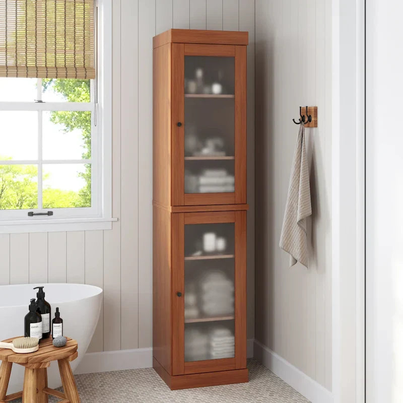Meuble sous-vasque 100 % bois massif 42 cm avec portes en option par Palace Imports
