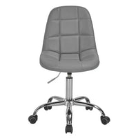 Chaise de bureau à domicile sans accoudoirs Javlergo, chaise de bureau d'ordinateur réglable en hauteur avec roulettes