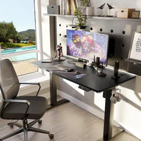 Futzca Bureau assis debout électrique réglable en hauteur avec plateau en épicéa