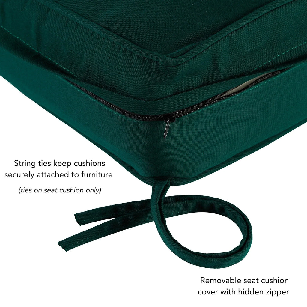 Sunbrella Ensemble de coussins d'extérieur à assise profonde premium 2 pièces