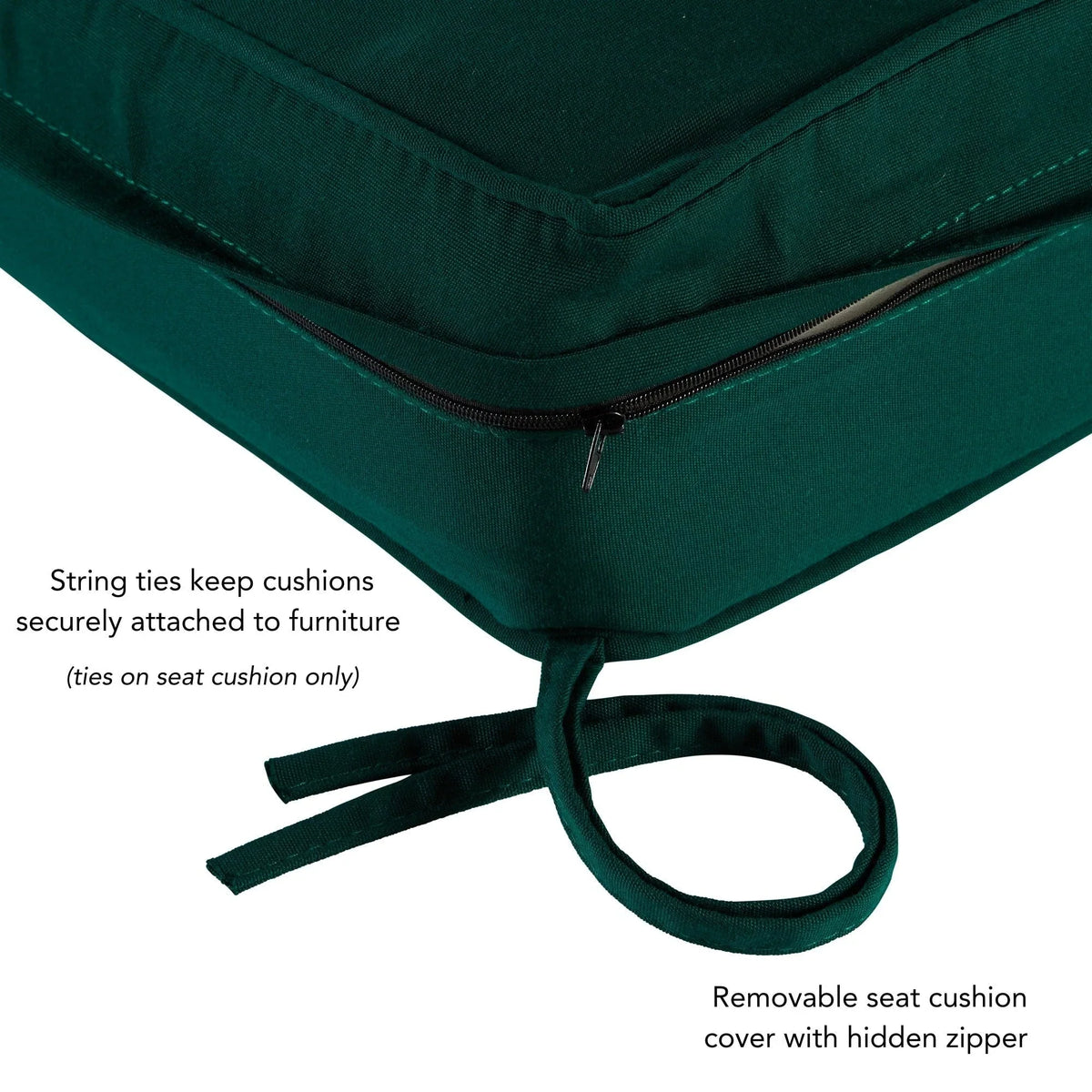 Sunbrella Ensemble de coussins d'extérieur à assise profonde premium 2 pièces
