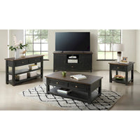 The Gray Barn Downington Table console de canapé à 2 tiroirs en bois massif