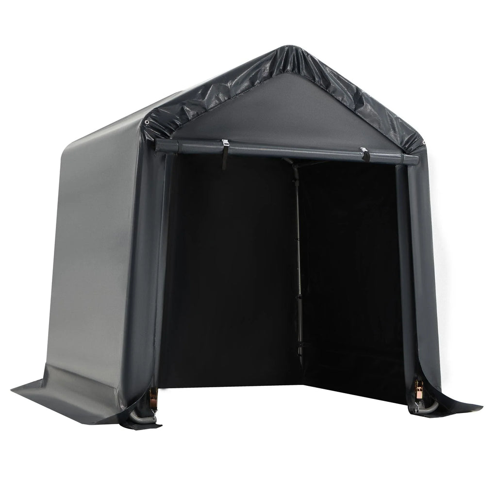 Abri de rangement extérieur et auvent carport : abri portable pour vélos, motos et rangement de jardin