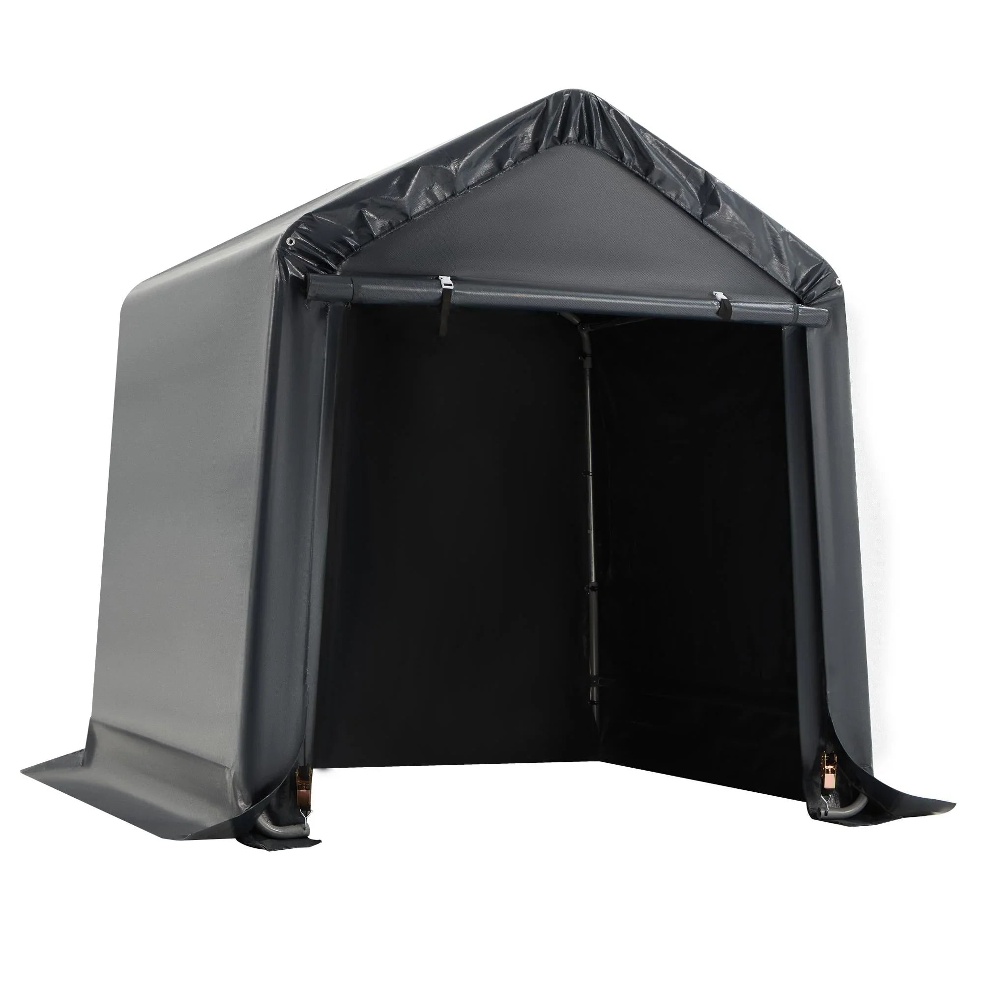 Abri de rangement extérieur et auvent carport : abri portable pour vélos, motos et rangement de jardin