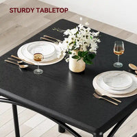 Ensemble table à manger et 2 chaises de cuisine rembourrées
