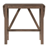 Ensemble de salle à manger 3 pièces en bois à hauteur de comptoir avec rallonge pliable
