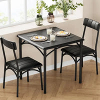 Ensemble table de cuisine et 2 chaises rembourrées
