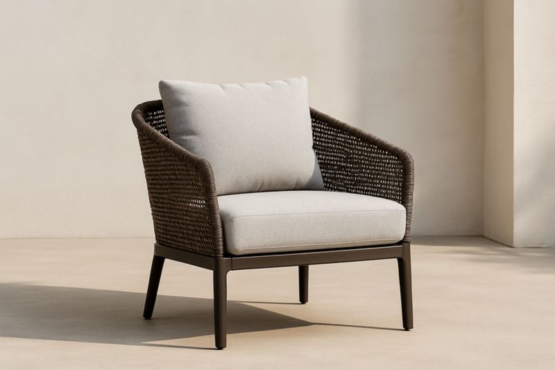 Fauteuil - Marron/Gris
