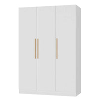 Armoire de rangement en bois avec 6 cubes de rangement et tringle à vêtements