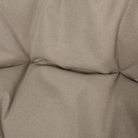 Fauteuil suspendu pliant Coloma d'extérieur en osier et corde avec support
