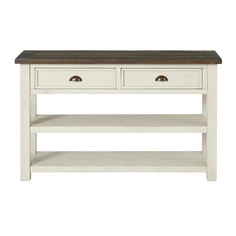The Gray Barn Downington Table console de canapé à 2 tiroirs en bois massif