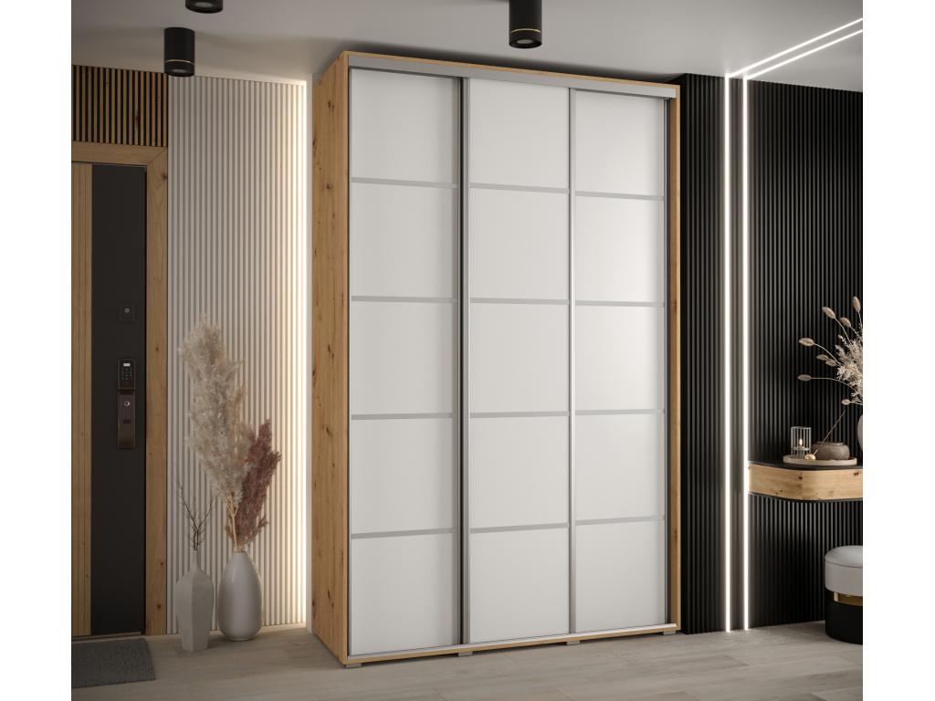 Wardrobe - Argent/Blanc/Naturel clair