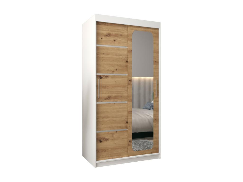 Armoire - Argent/Blanc/Marron