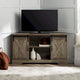 Meuble TV d'angle Middlebrook avec porte de grange coulissante de 52 pouces