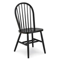 Chaise de salle à manger à dossier fuseau Windsor en bois massif International Concepts