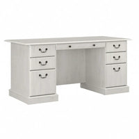 Bureau de direction Bush Furniture Saratoga avec tiroirs et rangements